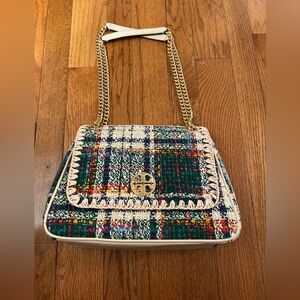 Tory Burch Adjustable Willa Tweed Shoulder Bag - NWOT